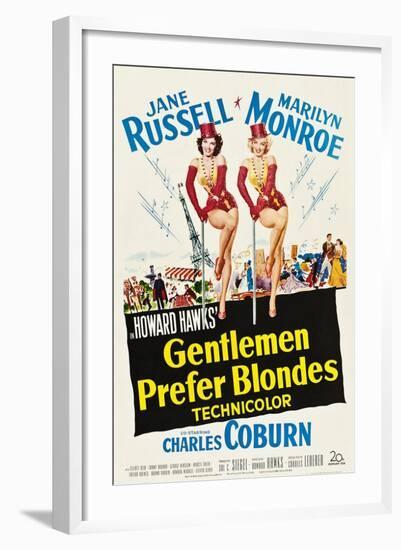 Gentlemen Prefer Blondes, 1953-null-Framed Art Print