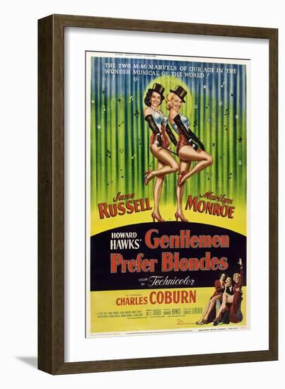 Gentlemen Prefer Blondes, 1953-null-Framed Art Print