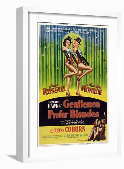 Gentlemen Prefer Blondes, 1953-null-Framed Art Print