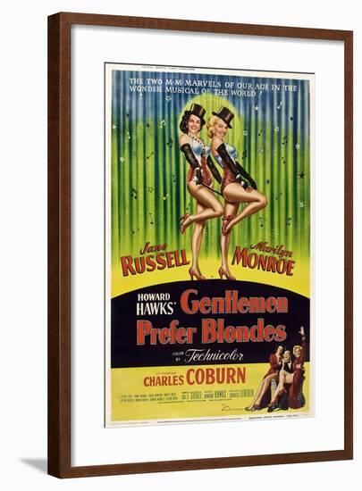 Gentlemen Prefer Blondes, 1953-null-Framed Art Print