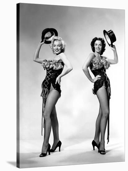 Gentlemen Prefer Blondes, Howard Hawks, Marilyn Monroe, Jane Russell, 1953-null-Stretched Canvas