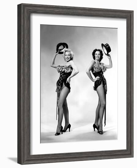 Gentlemen Prefer Blondes, Howard Hawks, Marilyn Monroe, Jane Russell, 1953-null-Framed Photo