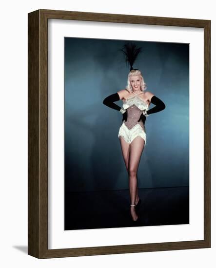 Gentlemen Prefer Blondes, Jane Russell, Directed by Howard Hawks, 1953-null-Framed Photo