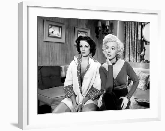 Gentlemen Prefer Blondes, Jane Russell, Marilyn Monroe, 1953-null-Framed Photo