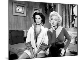 Gentlemen Prefer Blondes, Jane Russell, Marilyn Monroe, 1953-null-Mounted Photo