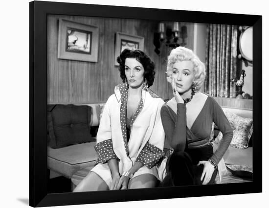 Gentlemen Prefer Blondes, Jane Russell, Marilyn Monroe, 1953-null-Framed Photo