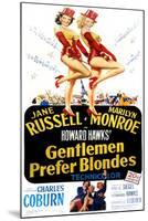 Gentlemen Prefer Blondes, Jane Russell, Marilyn Monroe, 1953-null-Mounted Art Print