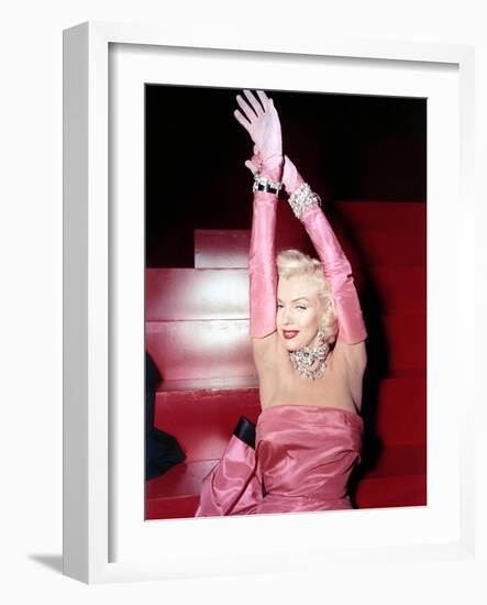 Gentlemen Prefer Blondes, Marilyn Monroe, 1953-null-Framed Photo