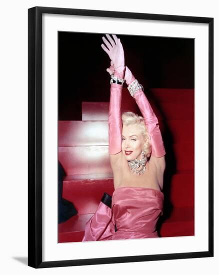 Gentlemen Prefer Blondes, Marilyn Monroe, 1953-null-Framed Photo