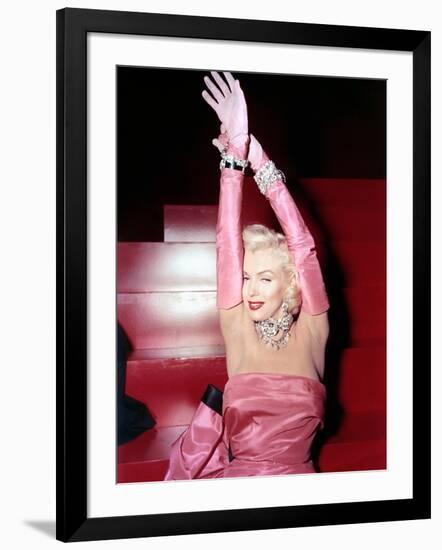 Gentlemen Prefer Blondes, Marilyn Monroe, 1953-null-Framed Photo