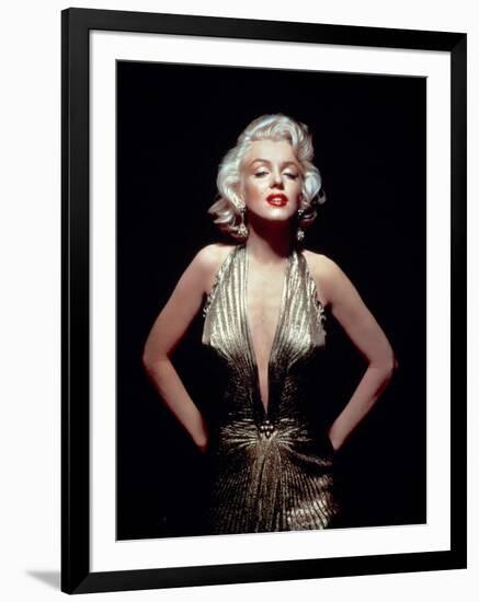 Gentlemen Prefer Blondes, Marilyn Monroe, Directed by Howard Hawks, 1953-null-Framed Premium Photographic Print