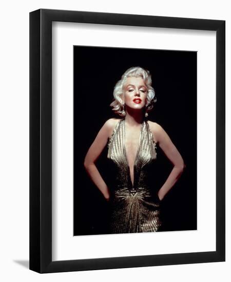Gentlemen Prefer Blondes, Marilyn Monroe, Directed by Howard Hawks, 1953-null-Framed Premium Photographic Print