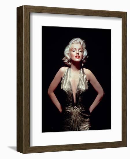 Gentlemen Prefer Blondes, Marilyn Monroe, Directed by Howard Hawks, 1953-null-Framed Photographic Print