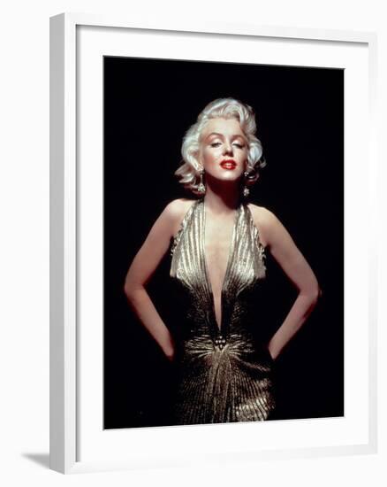 Gentlemen Prefer Blondes, Marilyn Monroe, Directed by Howard Hawks, 1953-null-Framed Photographic Print