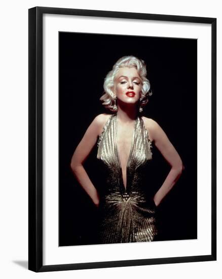 Gentlemen Prefer Blondes, Marilyn Monroe, Directed by Howard Hawks, 1953-null-Framed Photographic Print