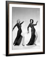 Gentlemen Prefer Blondes, Marilyn Monroe, Jane Russell, 1953-null-Framed Photo