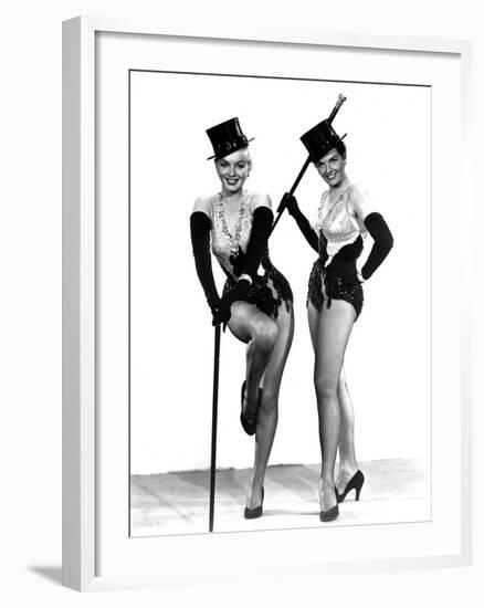 Gentlemen Prefer Blondes, Marilyn Monroe, Jane Russell, 1953-null-Framed Photo