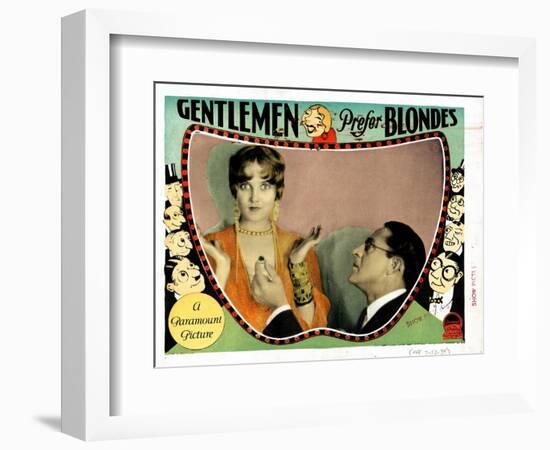 Gentlemen Prefer Blondes, Ruth Taylor, Holmes Herbert, 1928-null-Framed Art Print