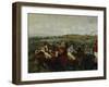 Gentlemen Race, Before the Start, c.1862-Edgar Degas-Framed Giclee Print