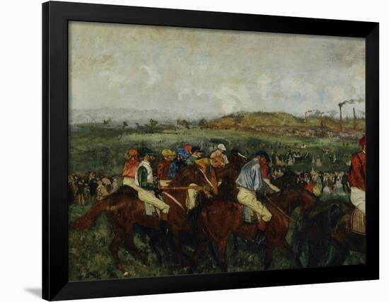 Gentlemen Race, Before the Start, c.1862-Edgar Degas-Framed Giclee Print
