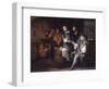 Gentlemen Tasting Wine in a Cellar-Egbert Van Heemskerck-Framed Giclee Print