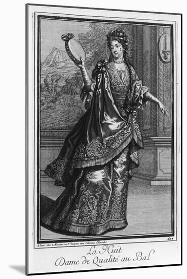 Gentlewoman at the Ball, 1699-J. Steeple Davis-Mounted Giclee Print
