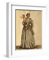 Gentlewoman in Evening Dress-Jan van Grevenbroeck-Framed Giclee Print