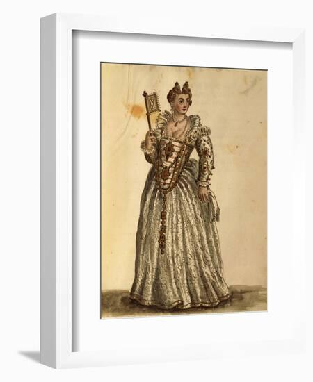 Gentlewoman in Evening Dress-Jan van Grevenbroeck-Framed Giclee Print