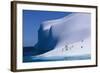 Gentoo and Chinstrap Penguins on Iceberg-null-Framed Photographic Print