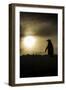 Gentoo Penguin at Sunset, Antarctica-Paul Souders-Framed Premium Photographic Print