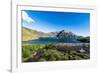 Gentoo penguin colony in the bay of Godthul, South Georgia, Antarctica, Polar Regions-Michael Runkel-Framed Photographic Print