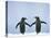 Gentoo Penguin Pair 'Holding Hands'-null-Stretched Canvas