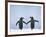 Gentoo Penguin Pair 'Holding Hands'-null-Framed Photographic Print