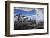 Gentoo Penguins and Icicles, Antarctica-Paul Souders-Framed Photographic Print