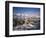 Gentoo Penguins on Wiencke Island, with Anvers Island in Distance, Antarctic Peninsula, Antarctica-Geoff Renner-Framed Photographic Print