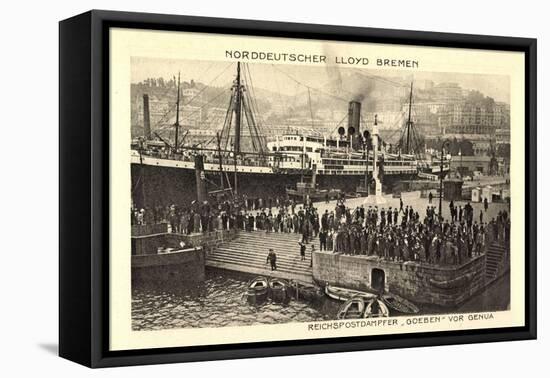 Genua, Norddeutscher Lloyd Bremen, Dampfer Goeben-null-Framed Stretched Canvas