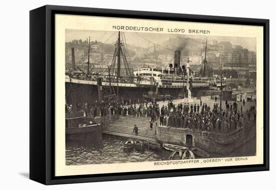 Genua, Norddeutscher Lloyd Bremen, Dampfer Goeben-null-Framed Stretched Canvas