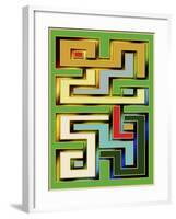 Geo 9-Art Deco Designs-Framed Giclee Print