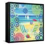 Geo Beach I-Paul Brent-Framed Stretched Canvas