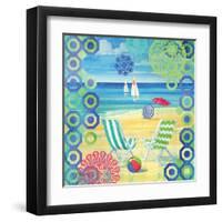 Geo Beach I-Paul Brent-Framed Art Print