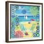 Geo Beach I-Paul Brent-Framed Premium Giclee Print