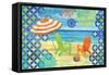 Geo Beach III-Paul Brent-Framed Stretched Canvas