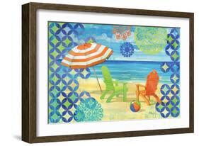 Geo Beach III-Paul Brent-Framed Art Print