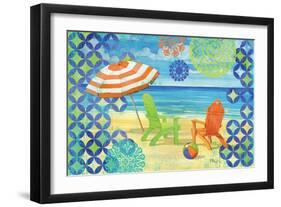 Geo Beach III-Paul Brent-Framed Art Print