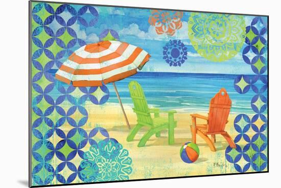 Geo Beach III-Paul Brent-Mounted Art Print