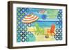 Geo Beach III-Paul Brent-Framed Premium Giclee Print