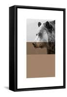 Geo Bear-Sisa Jasper-Framed Stretched Canvas