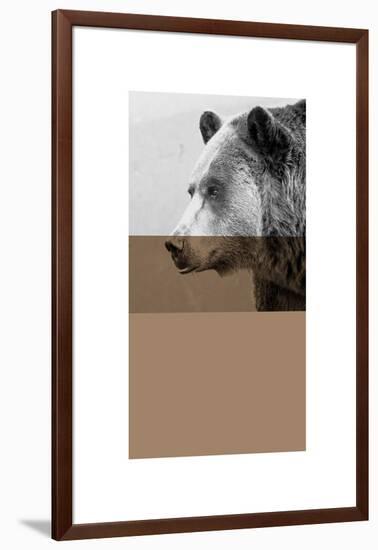 Geo Bear-Sisa Jasper-Framed Art Print