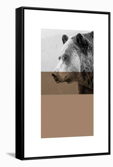 Geo Bear-Sisa Jasper-Framed Stretched Canvas