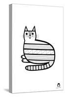 Geo Cat-Jane Foster-Stretched Canvas